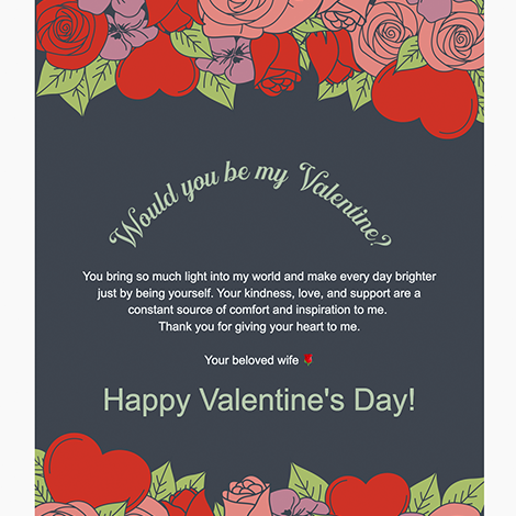 Rose Garden Valentine's Day eCard